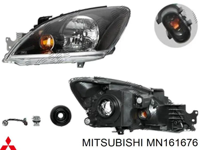 Reflektor prawy Mitsubishi MN161676 cena, od 122,67 USD