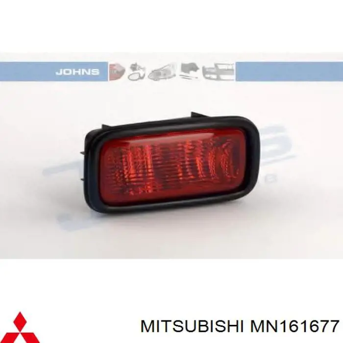 MN161677 Mitsubishi Przednia lampa przeciwmgielna tylna lewa