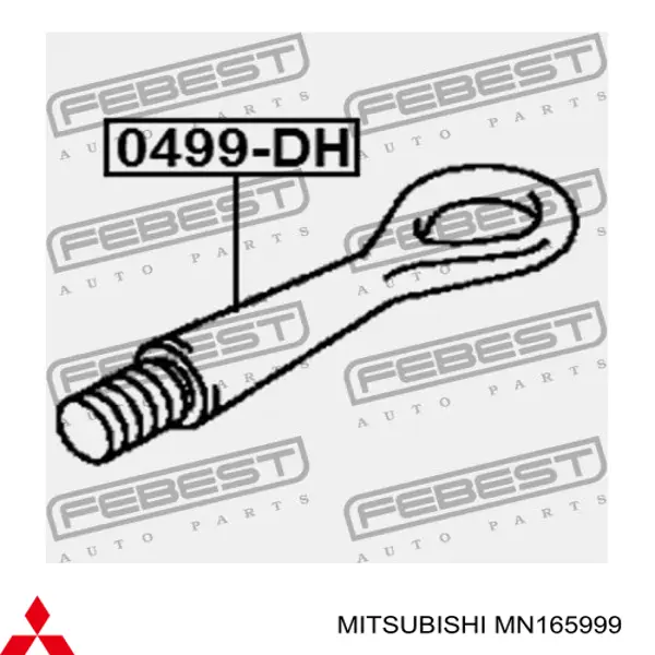Do koszyka MN165999 Mitsubishi Hak holowniczy