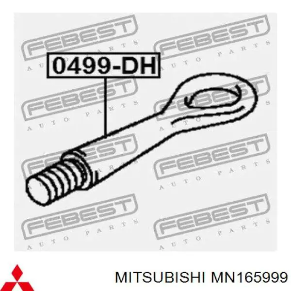 MN165999 Mitsubishi Hak holowniczy