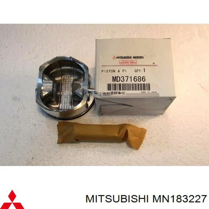 MN183227 Mitsubishi Tłok ze sworzniem bez pierścieni, 2. naprawa (+0,50)