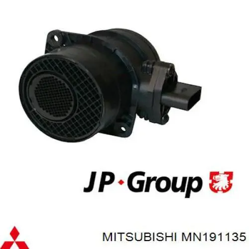 MN191135 Mitsubishi Czujnik przepływu powietrza, przepływomierz powietrza M.A.F.