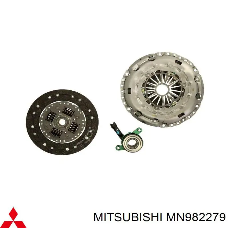 Zestaw sprzęgła (3 części) Mitsubishi MN982279 cena, od 238,16 USD