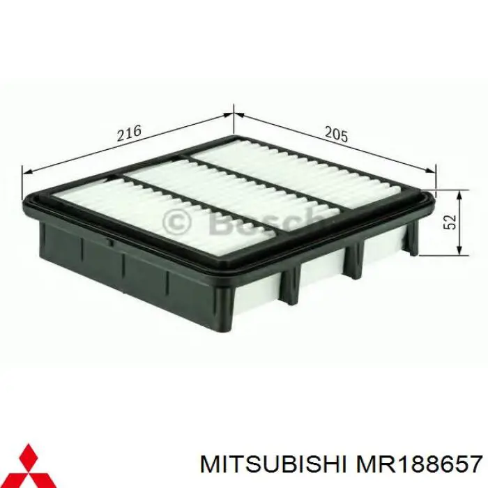 Filtr powietrza MR188657 Mitsubishi