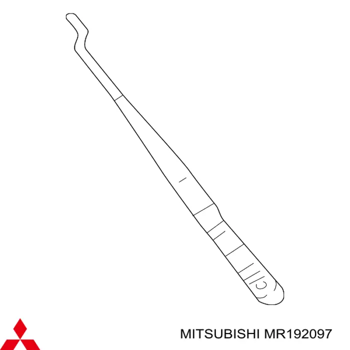 MR192097 Mitsubishi Ramię wycieraczki szyby przedniej