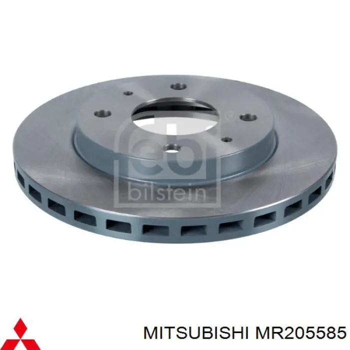 MR205585 Mitsubishi Tarcza hamulcowa przednia
