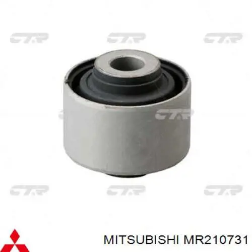 Do koszyka MR210731 Mitsubishi Silentblock tylnego wahacza podłużnego przedni