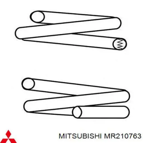 Do koszyka MR210763 Mitsubishi Sprężyna tylna