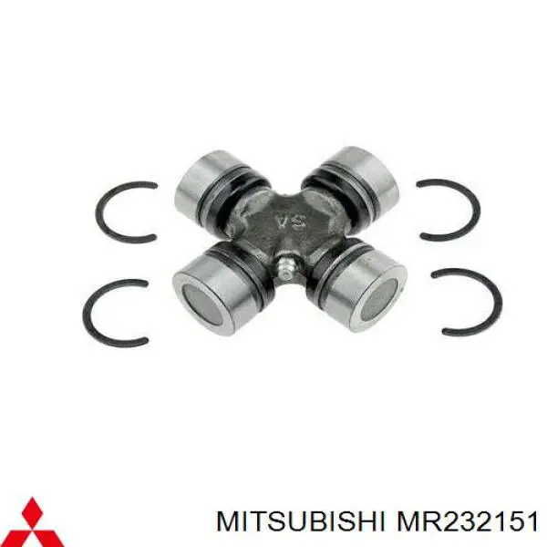 Krzyżak wału Cardana tylnego Mitsubishi MR232151 cena, od 19,35 USD