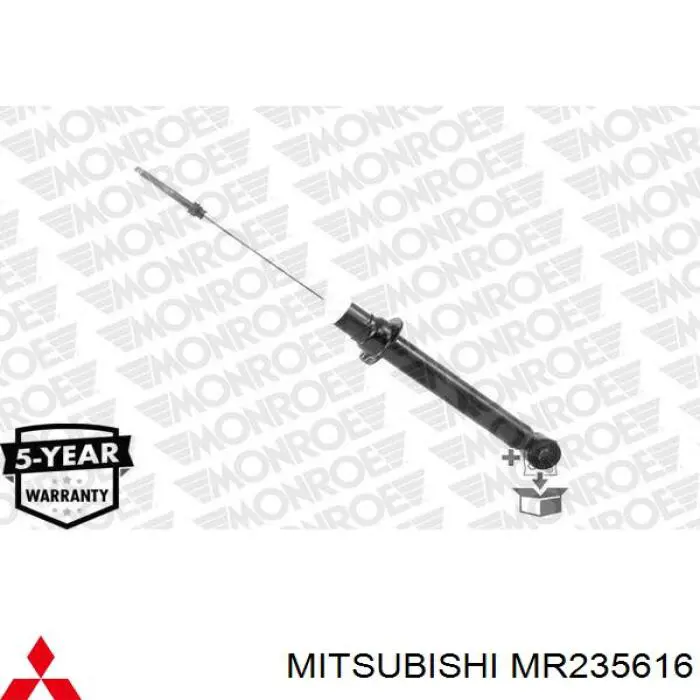 Do koszyka MR235616 Mitsubishi Amortyzator tylny