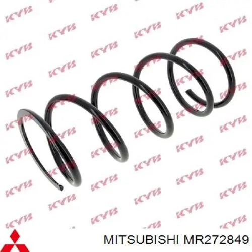 Sprężyna przednia Mitsubishi MR272849 cena, od 47,85 USD