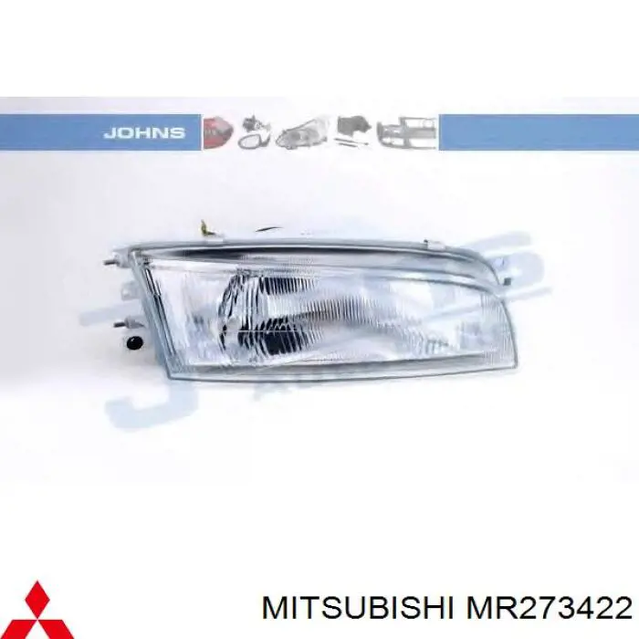 Do koszyka MR273420 Mitsubishi Reflektor prawy