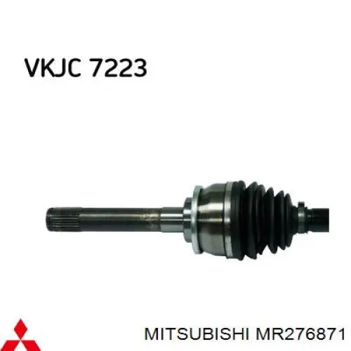 Półoś napędowa przednia lewa Mitsubishi MR276871 cena, od 114,70 USD