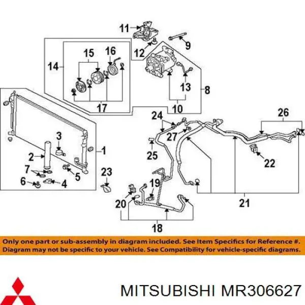 MR306627 Mitsubishi czujnik ciśnienia bezwzględnego klimatyzacji