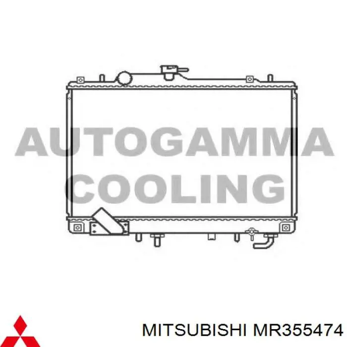 Chłodnica silnika Mitsubishi MN153207 cena, od 114,58 USD