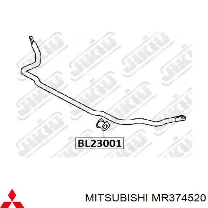 MR374520 Mitsubishi Tuleja stabilizatora przedniego