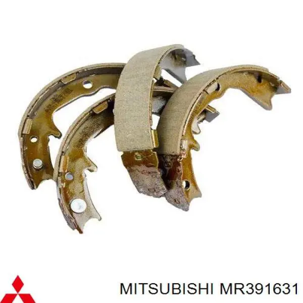 Do koszyka MR391631 Mitsubishi Klocki hamulcowe tylne bębnowe