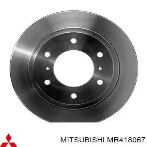 MR418067 Mitsubishi Tarcza hamulcowa tylna