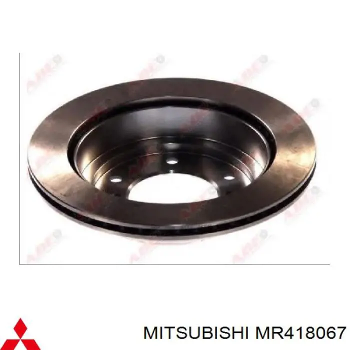 Do koszyka MR418067 Mitsubishi Tarcza hamulcowa tylna