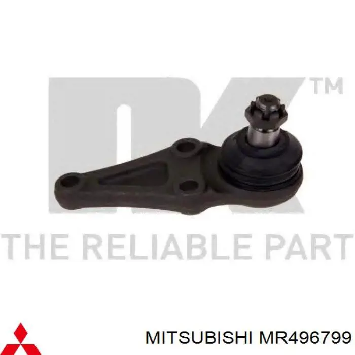 Sworzeń wahacza dolny Mitsubishi MR496799 cena, od 35,77 USD