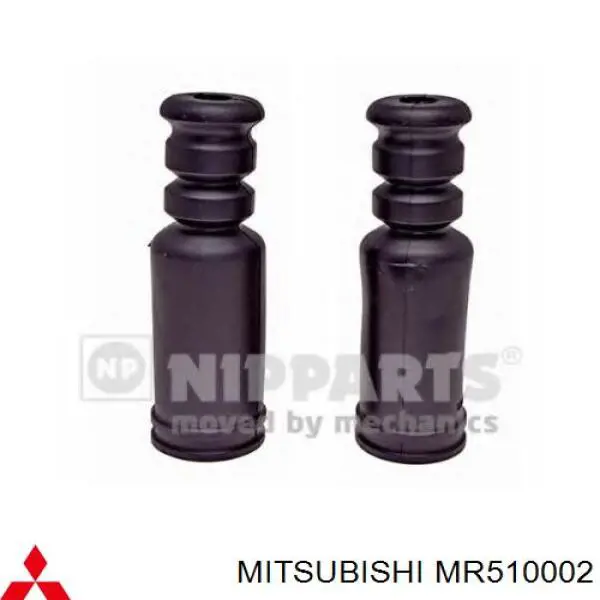 Do koszyka MR510002 Mitsubishi Odbój amortyzatora tylnego + osłona