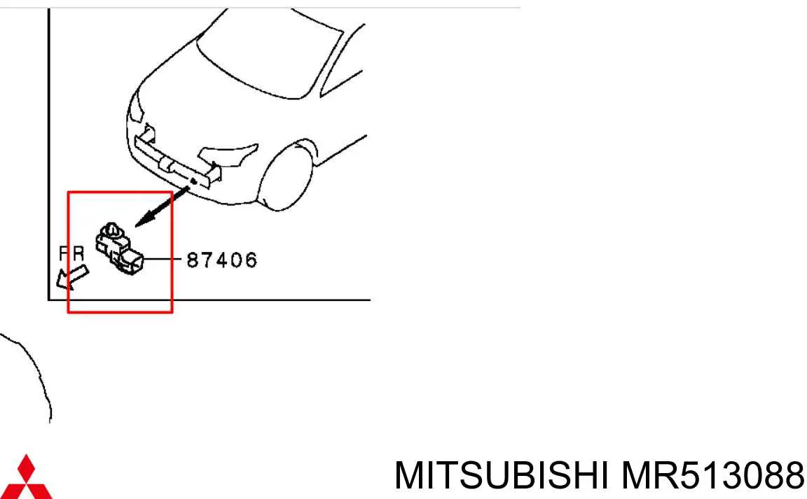 Czujnik temperatury wewnętrznej Mitsubishi ASX (GA)