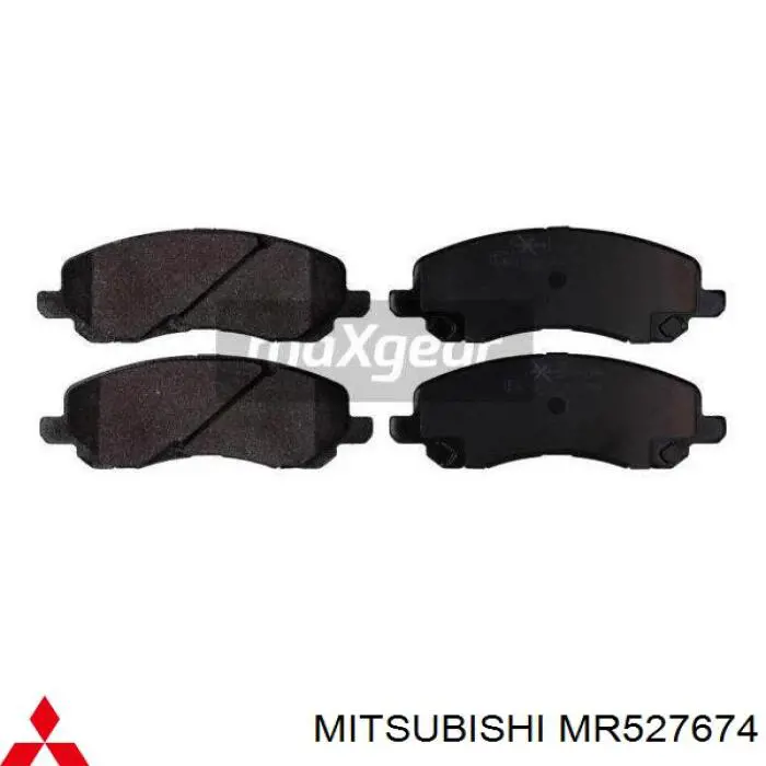 MR527674 Mitsubishi Klocki hamulcowe przednie tarczowe