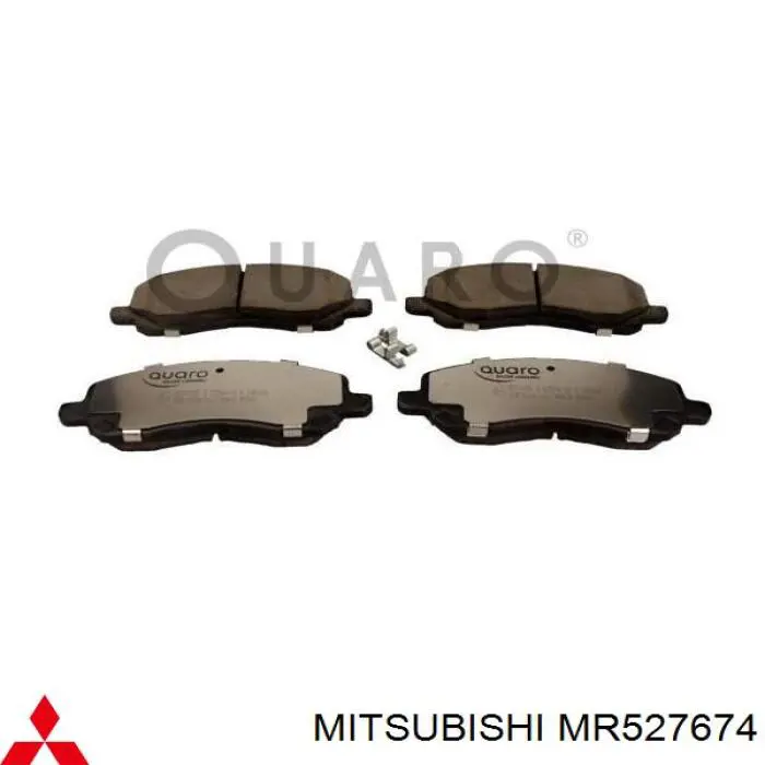 Klocki hamulcowe przednie tarczowe Mitsubishi MR527674 cena, od 25,35 USD