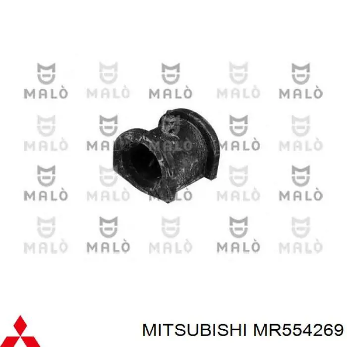 Do koszyka MR554269 Mitsubishi Tuleja stabilizatora przedniego