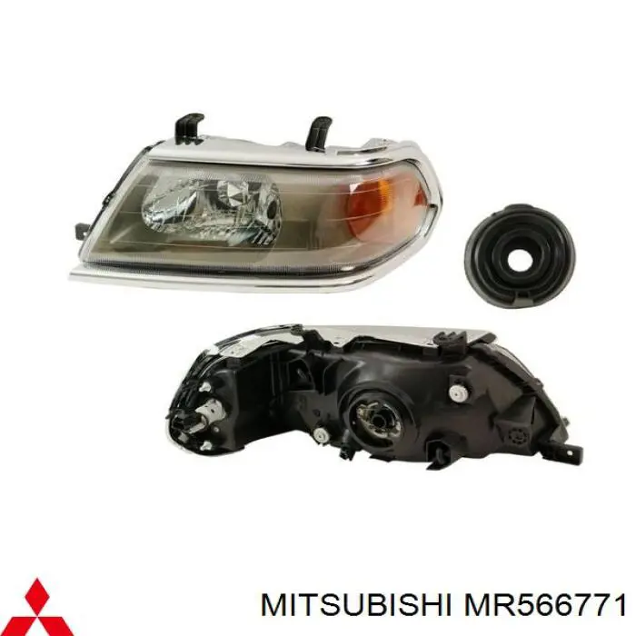 MR566771 Mitsubishi Reflektor lewy