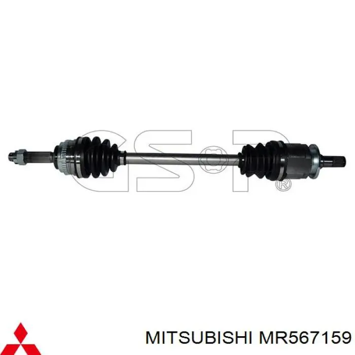 MR567159 Mitsubishi Półoś napędowa przednia lewa