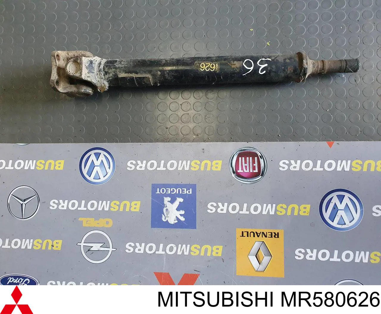 Wał Cardana, do mostu przedniego Mitsubishi MR580626 cena, od 209,64 USD
