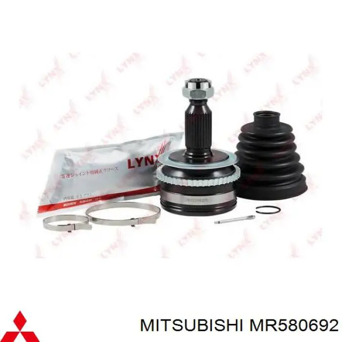 Do koszyka MR580692 Mitsubishi Półoś napędowa przednia prawa