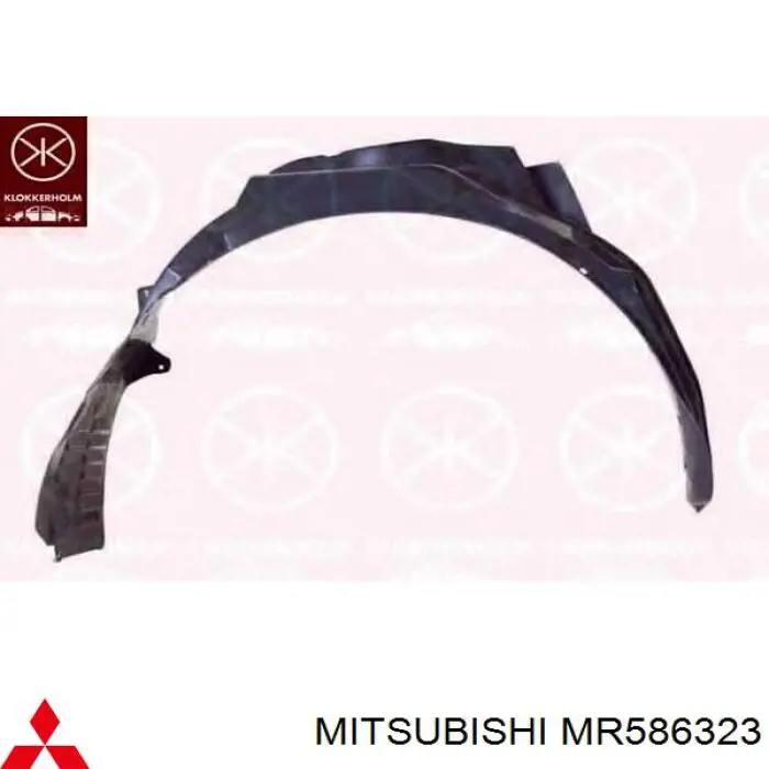 Nadkole błotnika przedniego lewe Mitsubishi MR586323 cena, od 41,20 USD