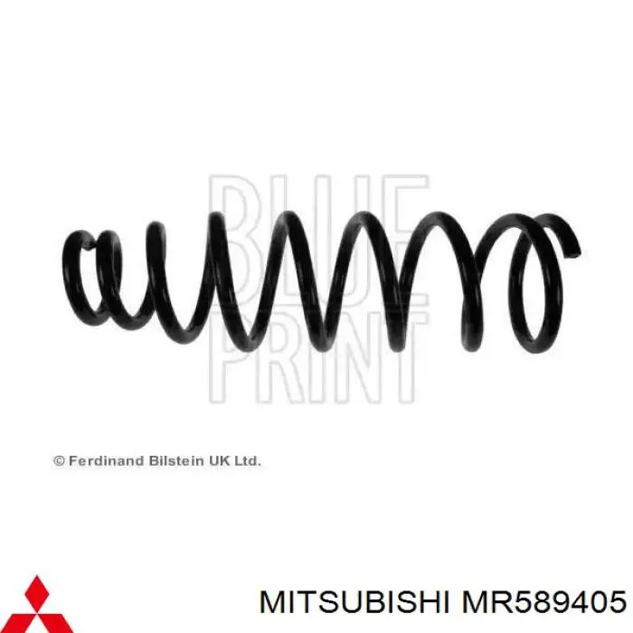 Sprężyna tylna Mitsubishi MR589405 cena, od 196,31 USD