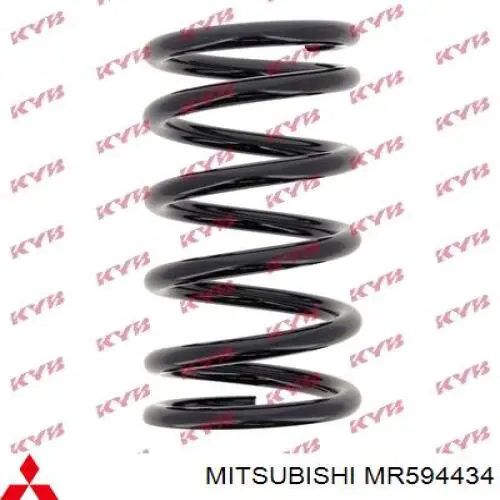Do koszyka MR594434 Mitsubishi Sprężyna tylna