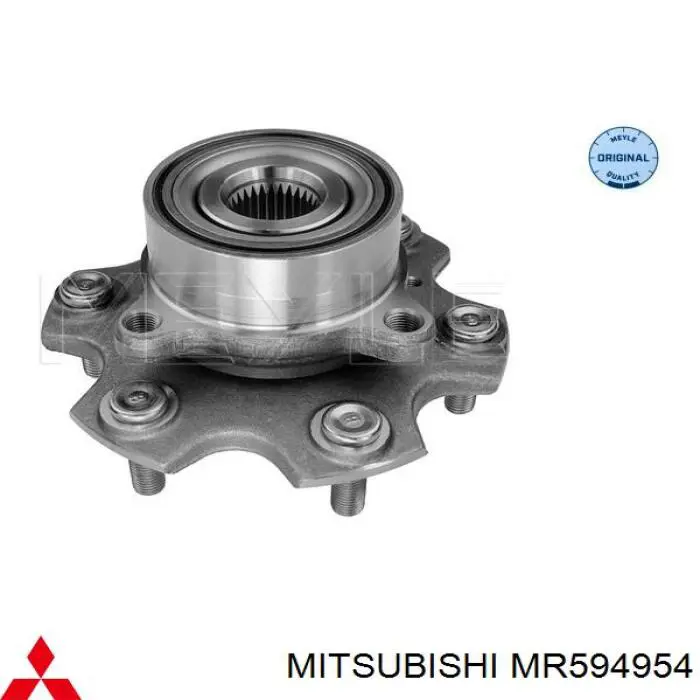 Do koszyka MR594954 Mitsubishi Piasta przednia