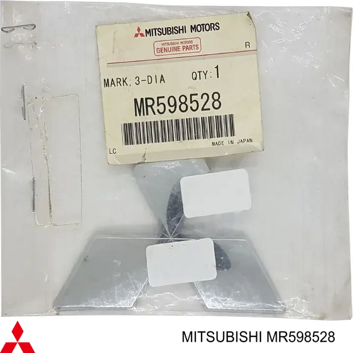 MR598528 Mitsubishi Emblemat na klapę bagaznika (znaczek firmowy)