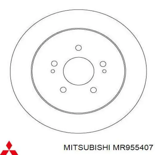 Tarcza hamulcowa tylna Mitsubishi MR955407 cena, od 74,74 USD