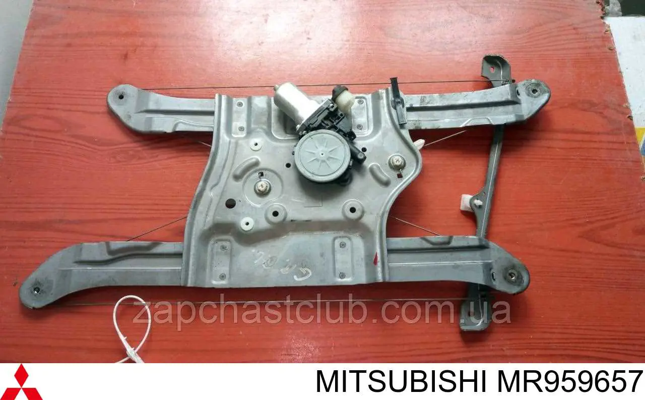 Mechanizm podnoszenia szyby drzwi przednich lewych Mitsubishi MR959657 cena, od 38,63 USD