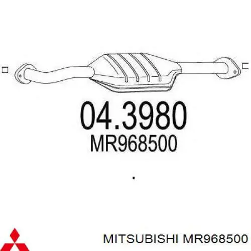 Do koszyka Konwerter-katalizator Mitsubishi Pajero III 