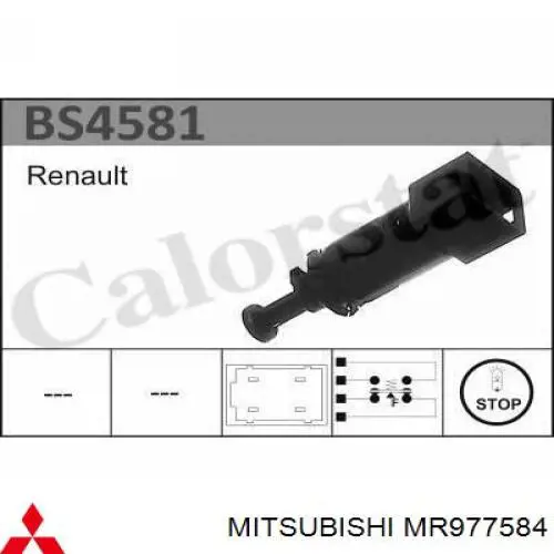 MR977584 Mitsubishi czujnik włącznika świała stop