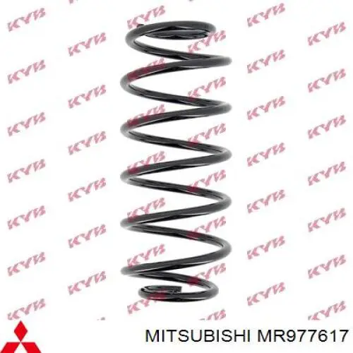 Do koszyka MR977617 Mitsubishi Sprężyna tylna