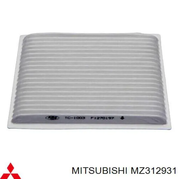 Do koszyka Filtr kabiny Mitsubishi Galant IX DJ, DM