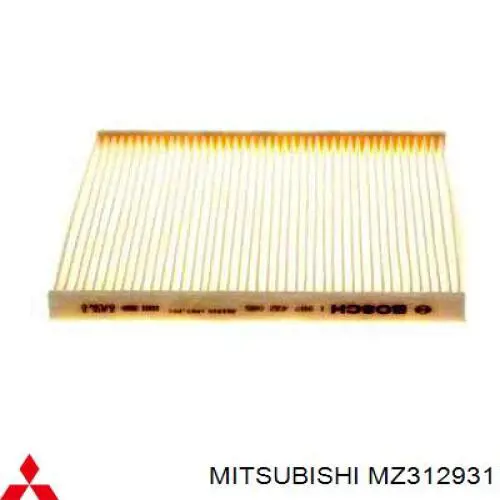 Do koszyka MZ312931 Mitsubishi Filtr kabiny