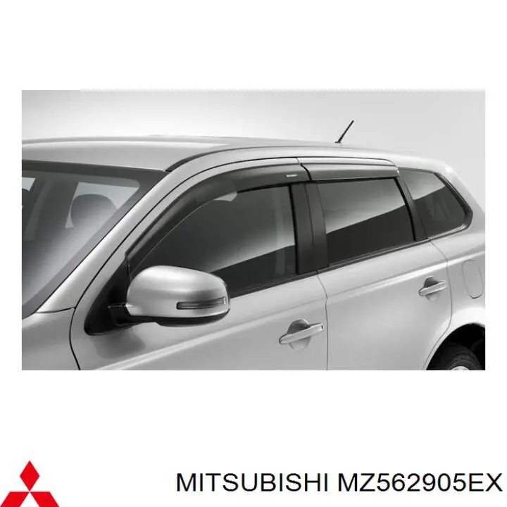 MZ562905EX Mitsubishi Owiewka na szybę drzwi, zestaw 4 szt.