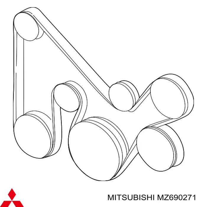 MZ690271 Mitsubishi Pas napędowy mechanizmów
