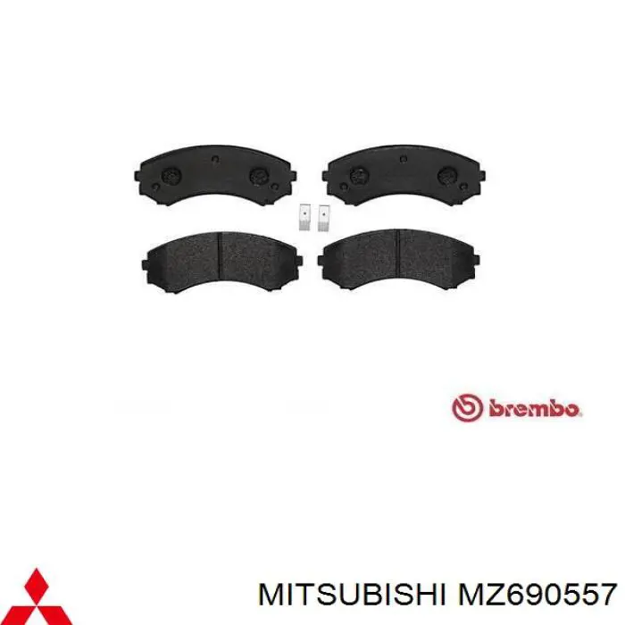 MZ690557 Mitsubishi Klocki hamulcowe przednie tarczowe