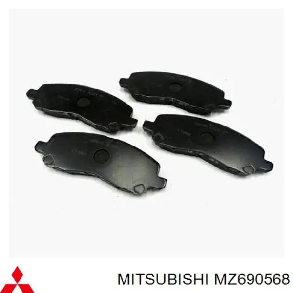 MZ690568 Mitsubishi Klocki hamulcowe przednie tarczowe