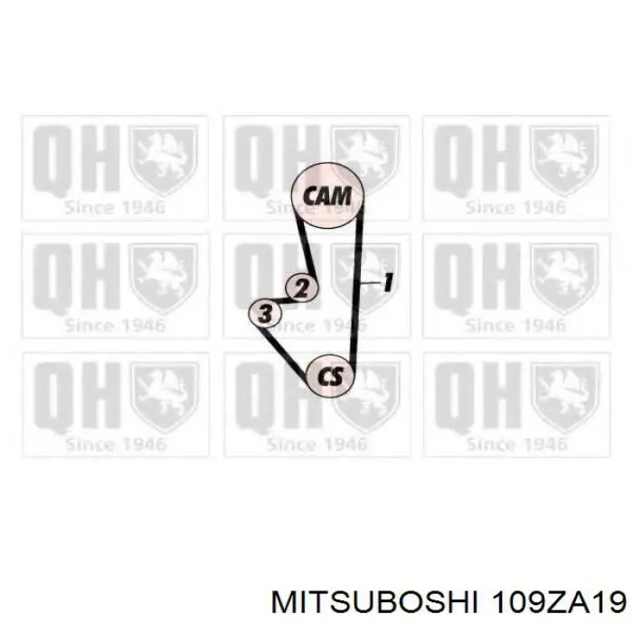 Pasek rozrządu Mitsuboshi 109ZA19 cena, od 18,17 USD